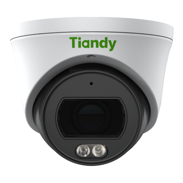 TC-C34SP Spec W E Y M 2.8mm Tiandy 4MP Fixed Color Maker Turret CCTV Camera - Front View