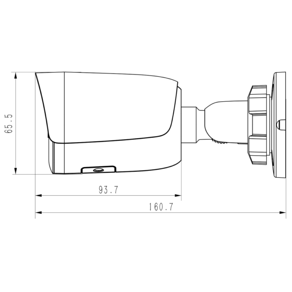 TC-C34WS Spec 2.8mm I5 E Y M 4MP Fixed Starlight IR Bullet Camera – Dimensions